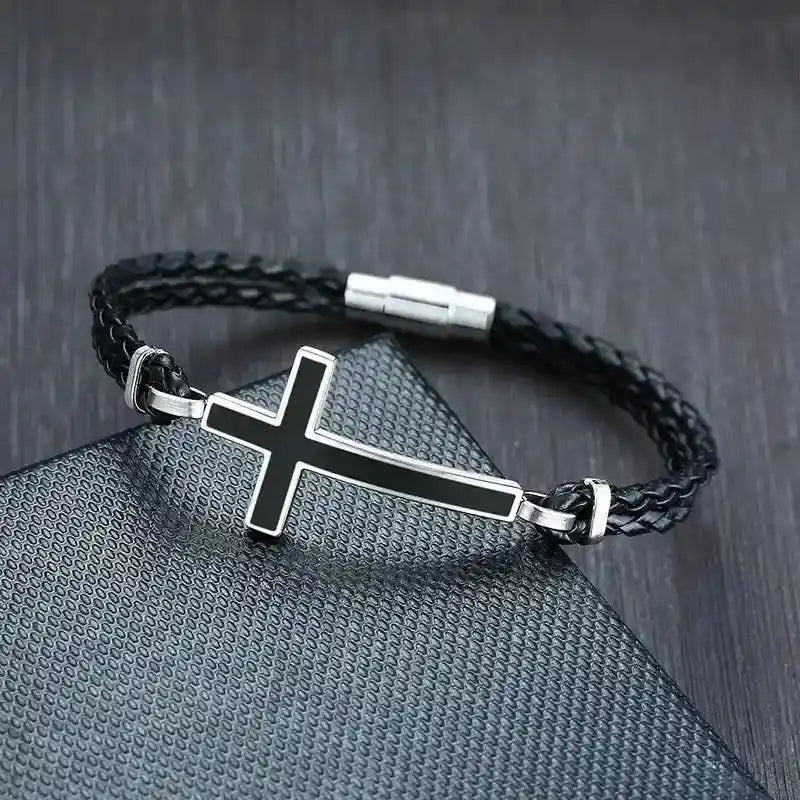 Valencia Sideways Cross Bracelet