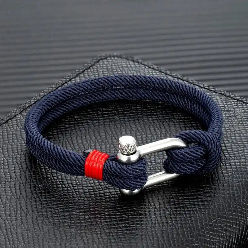Sevilla Stainless Steel & Rope Bracelet
