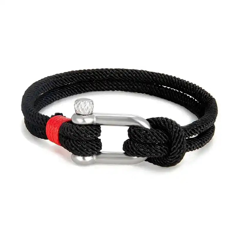 Sevilla Stainless Steel & Rope Bracelet