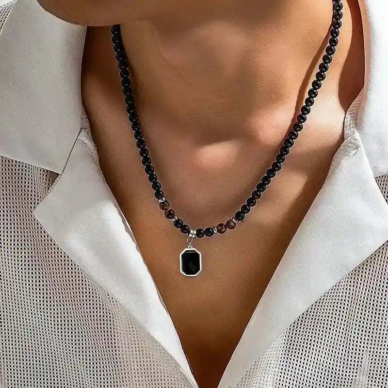 Obsidian Signal Necklace