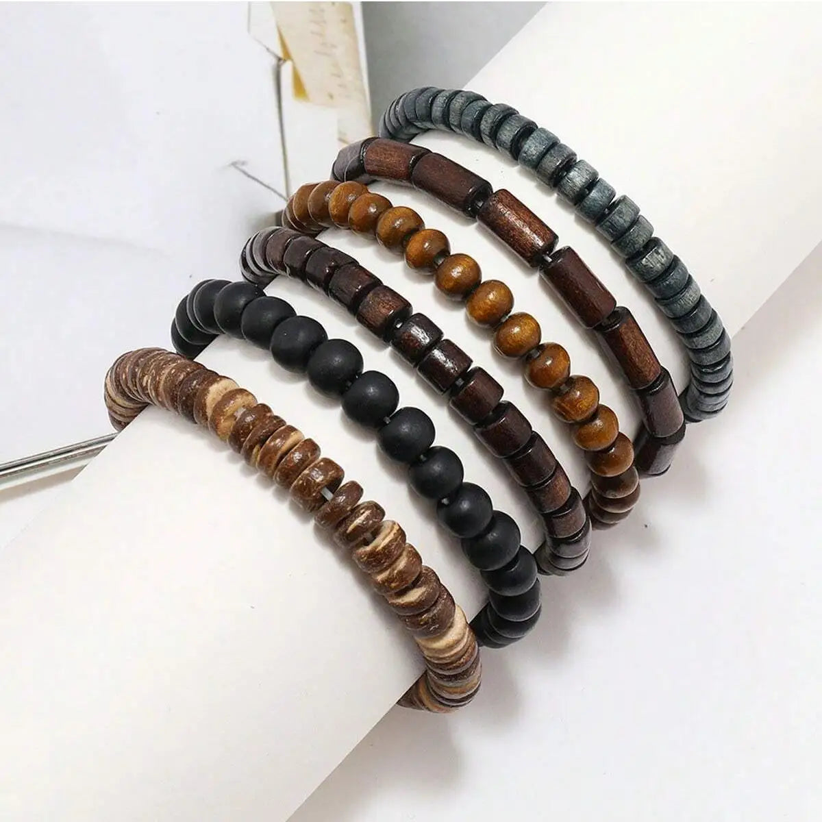 Atlas Wood Bracelet – Natural Masculine Identity